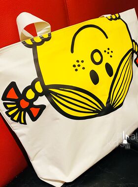 原单MrMenLittleMiss奇妙先生妙小姐牛津布大号单肩包女生购物袋