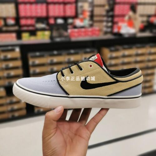 NIKE拼色系带男子低帮板鞋