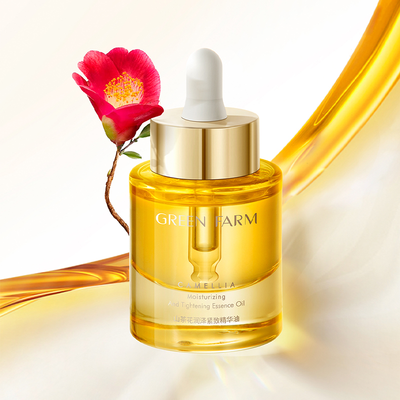 绿色农场山茶花润泽紧致精华油