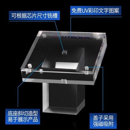 模块芯片放大镜展示架陈列古钱币展览定做展托架邮票纪念币电路板