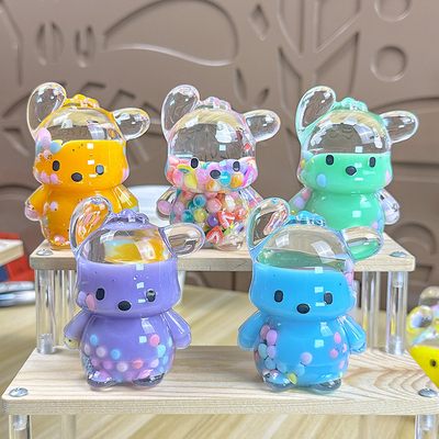 入油流沙三丽鸥巨无霸帕恰狗奶油彩珠可爱卡通立体桌面流沙大摆件