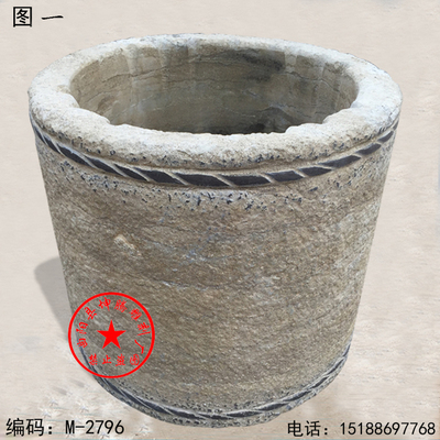 仿古井盖汉白玉庭院围栏大理石