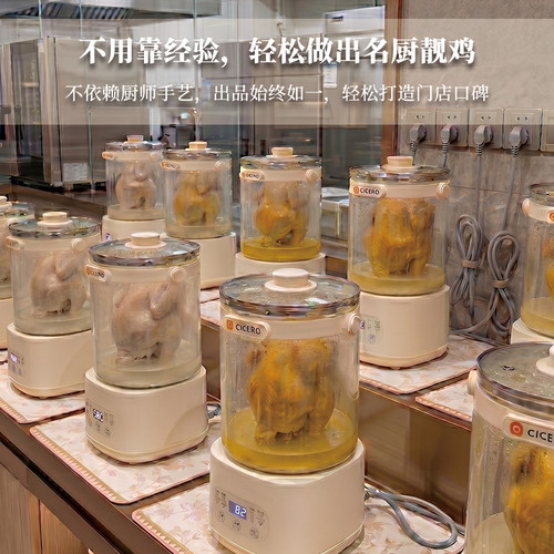 坛香鸡隔水蒸鸡专用锅加厚玻璃防爆蒸焗壶炉蒸煮养生煲汤煲鸡神器