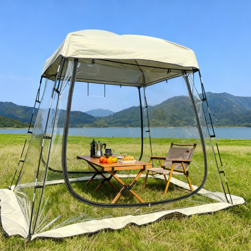 庭院晒太阳透明阳光房挡风保暖植物防冻户外聚会围炉煮茶帐篷
