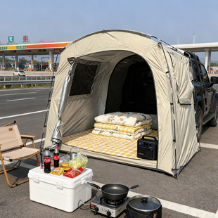 服务区过夜车尾帐篷高速路休息帐篷2-3人过年回家自驾实用帐篷