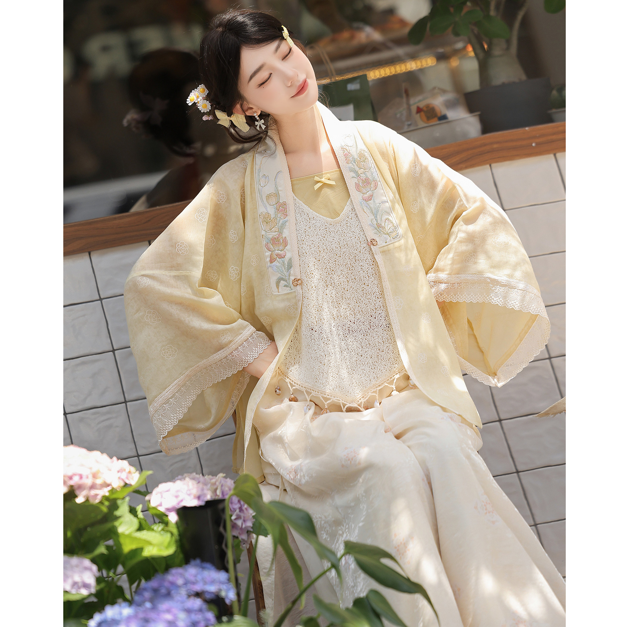 素羽华裳芳菲辞改良宋裤汉服套装图片