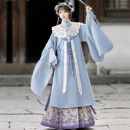 素羽华裳明制云肩汉服马面裙套装