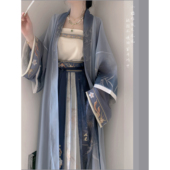 素羽华裳新款 竹影 宋制汉服女原创改良褙子日常上班穿齐腰春夏