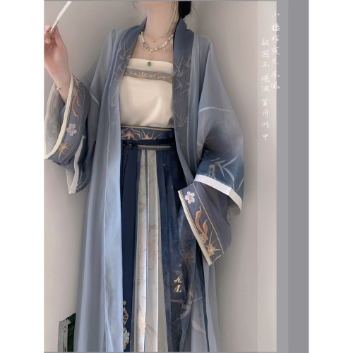 【竹影】素羽华裳新款宋制汉服女原创改良褙子日常上班穿齐腰春夏