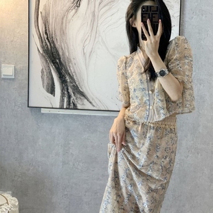 半身裙两件套女潮 法式 时尚 小香风炸街减龄气质轻熟风休闲时尚 衬衫