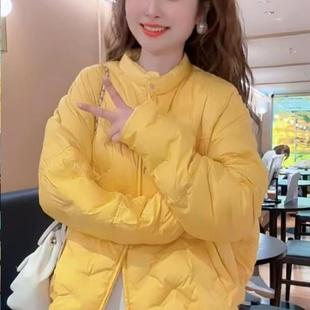 新款 法式 棉服外套女2025冬季 拉链圆领长袖 宽松显瘦上衣潮 洋气时尚