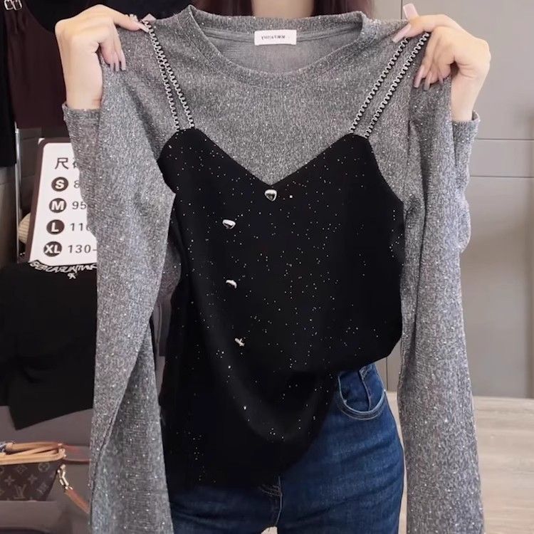 欧货轻奢高级感撞色拼接T恤