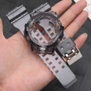 735树脂表带表壳 710 适配卡西欧冰韧2.0半透明灰5522GA700SKE