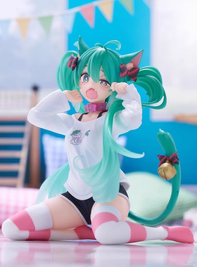 正版TAITO初音未来猫耳睡衣手办