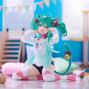 正版现货TAiTO Desktop Cute初音未来MIKU猫耳短袖衣睡衣景品手办