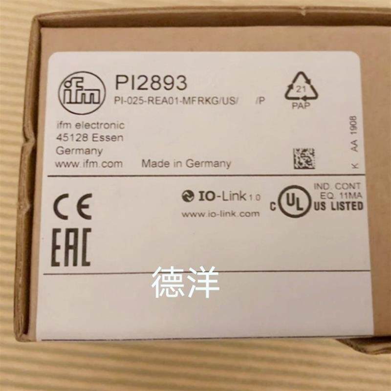 全新易福门IFM PI2893 传感器原装正品 现货