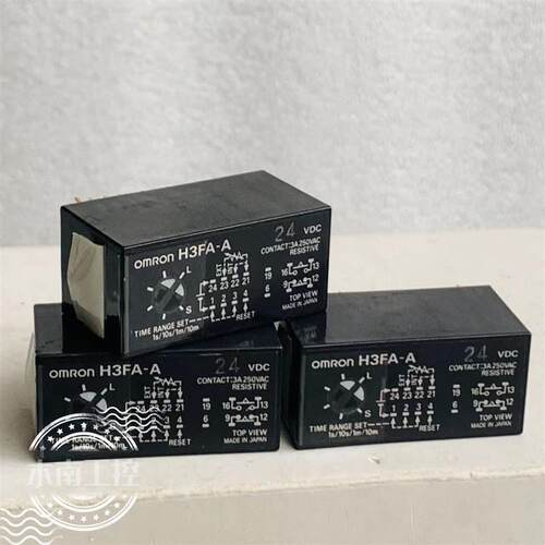 原装欧姆* 微调时间继电器 H3FA-A DC24V 12脚