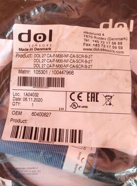 丹麦进口dol粒位传感器DOL 27 CA-P-M30-NF-CA-SCR-B-2T原装正品