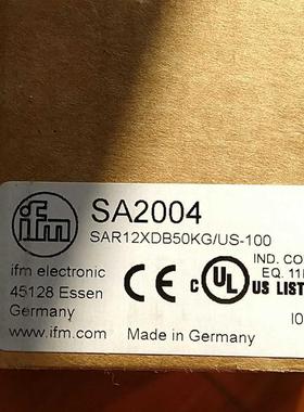 全新德国易福门IFM流速传感器SA2004 原装正品现货