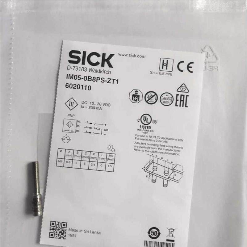 全新原装SICK IM05-0B8PS-ZT1 6020110接近开关进口现货 正品保证