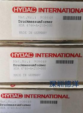 贺德克HYDACHDA 4746-A-250-000传感器原装正品现货