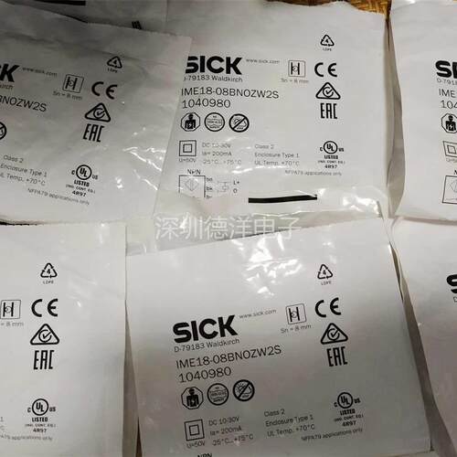 全新德国SICK IME18-08NNSZW2S接近传感器原装正品