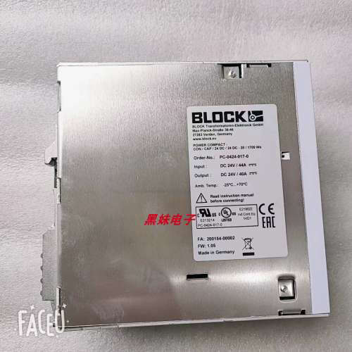 Block PC-0424-017-0电源PC-0124-050-0 PC-0324-400-0电源议价