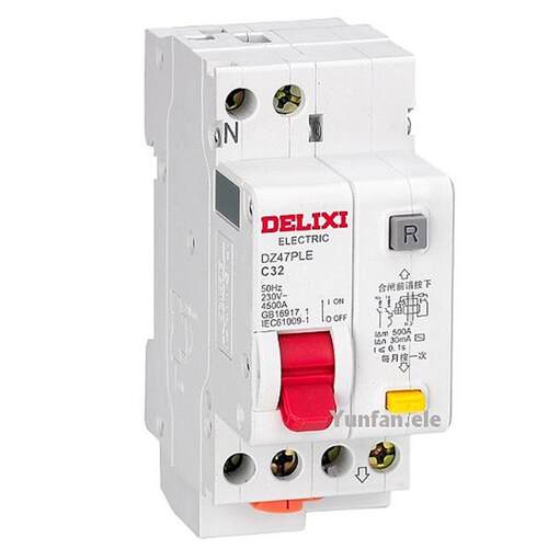 德力西漏电保护器开关DELIXI DZ47PLE C40 C6 C10  C16 C20 25 32