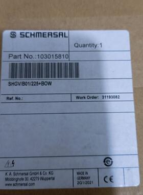SHGV/B01/225+BOW 103015810施迈赛安全开关全新原装正品现货