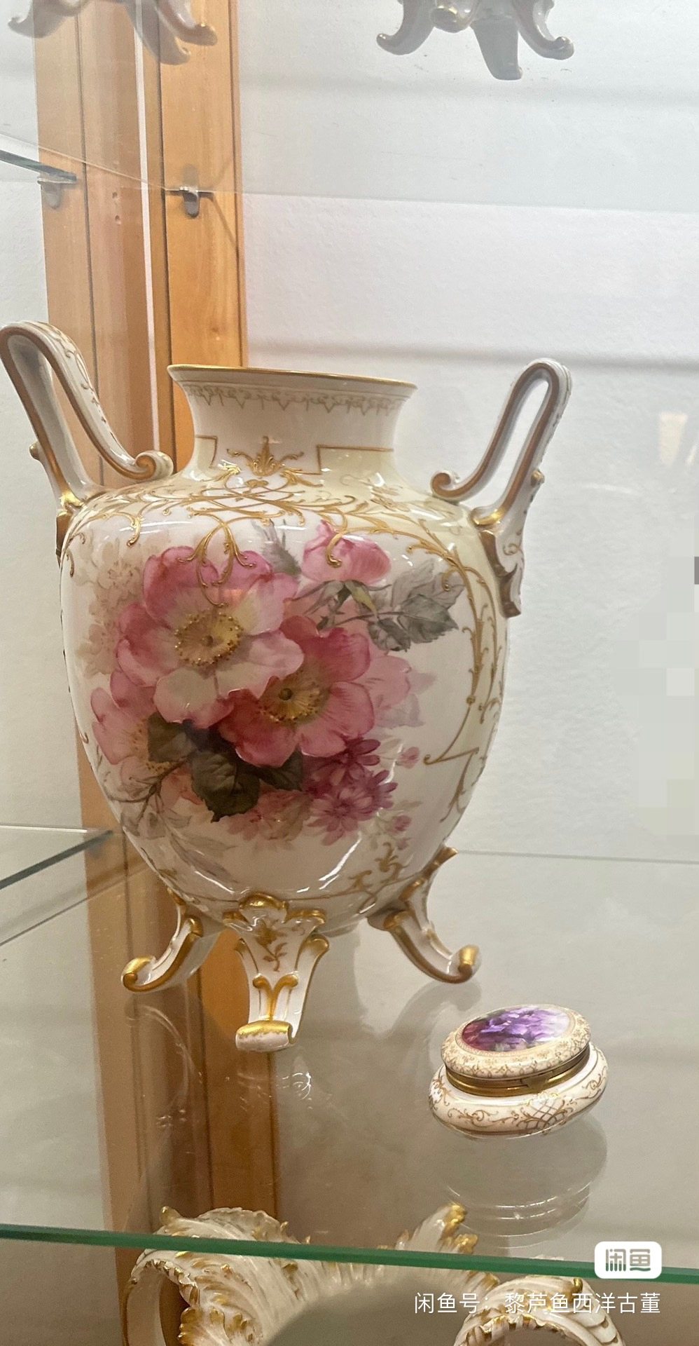 KPM Berlin柏林皇家瓷器 Weichmalerei软画双耳花瓶一级 31cm高