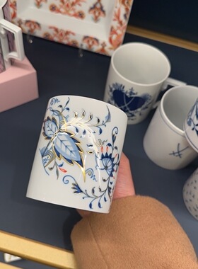 Meissen 梅森金红洋葱马克杯 新品