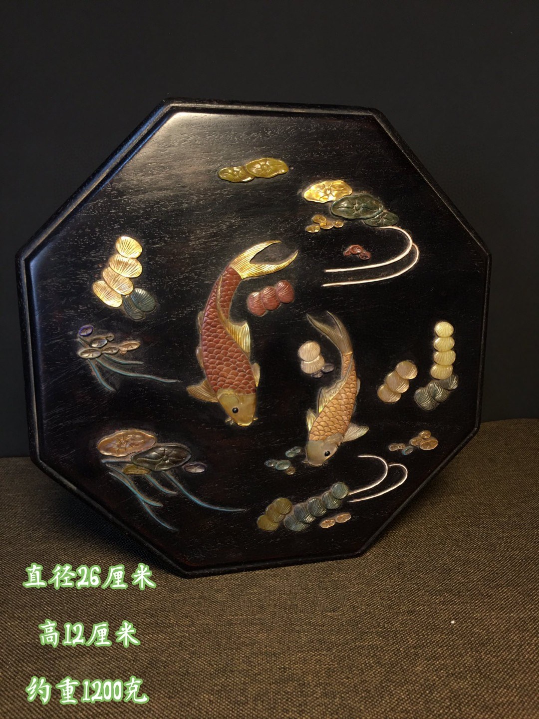 古玩收藏品老物件老货纯手工紫檀木百宝镶嵌八宝盒首饰盒珠宝盒