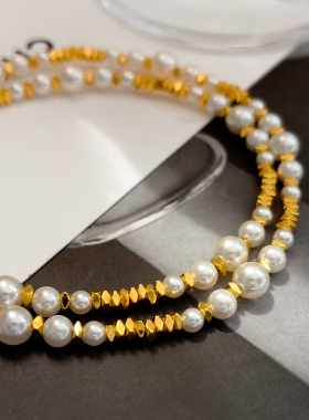 高级感气质唯美珍珠项链优雅温柔