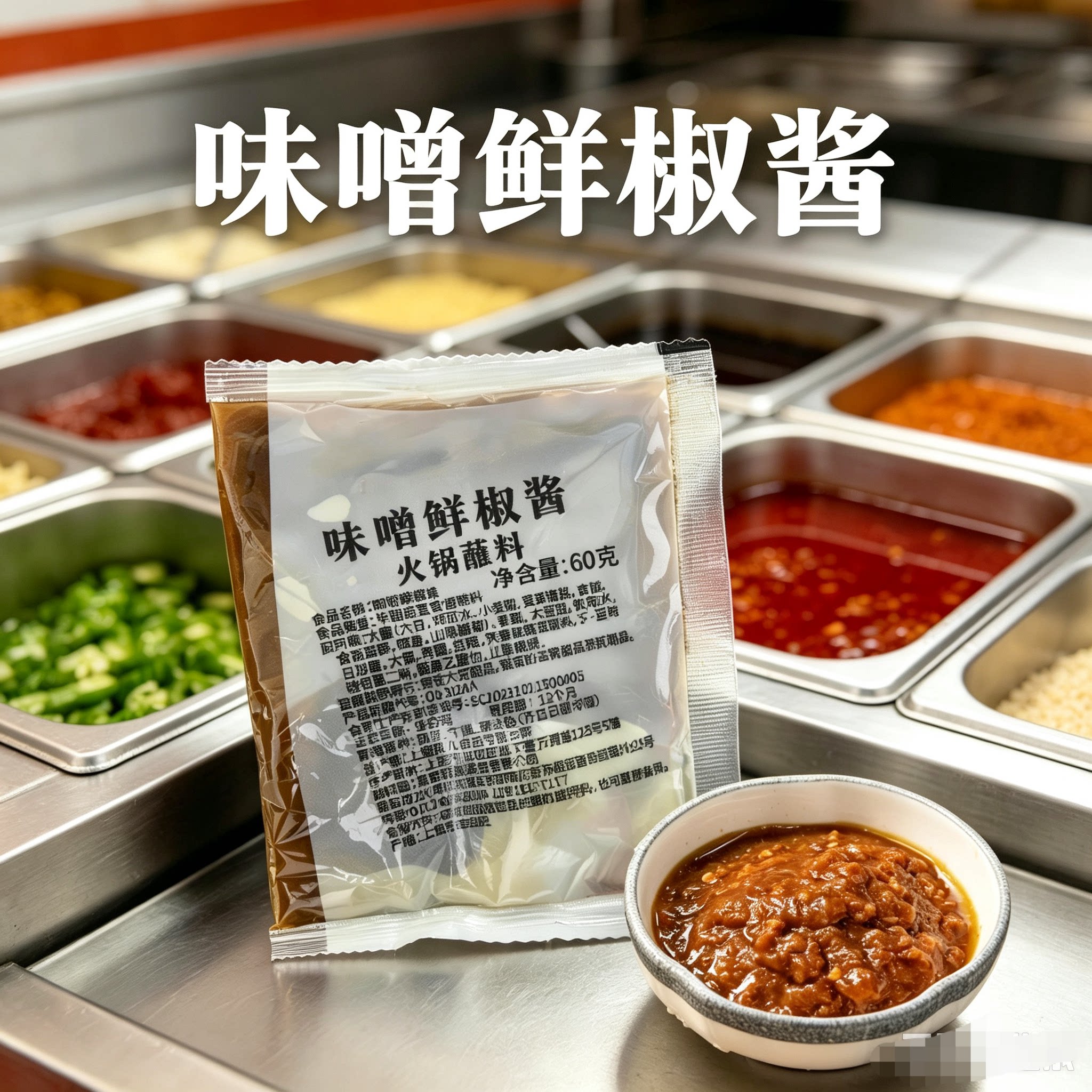 呷哺口味味增酱味噌鲜椒酱火锅店免调味增蘸料涮羊肉味曾酱小料