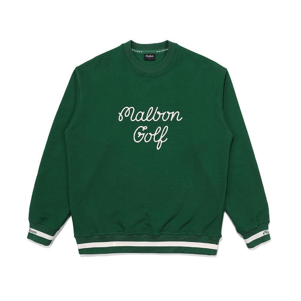 韩国malbon高尔夫男士长袖圆领卫衣25新款运动休闲舒适套头衫