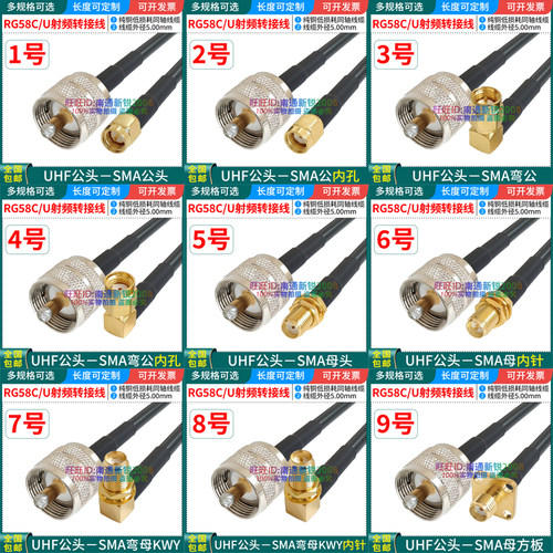 全铜RG58C/U电缆SL16UHFMSMA馈线