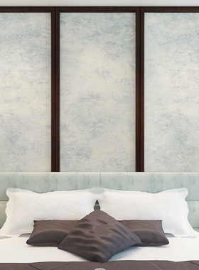 湖蓝色3D纯色暗纹墙纸北欧复古 餐厅服装店酒店立体壁纸现代简约