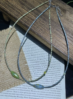 毕加索梭珠锁骨链 极简风 无性别穿搭