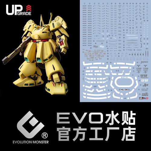 MG铁奥水贴 THE-O 西罗格专用机 吉翁大型MS 高清 荧光 EVO