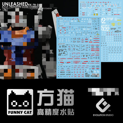 高达猫祖1/60-78-2水贴