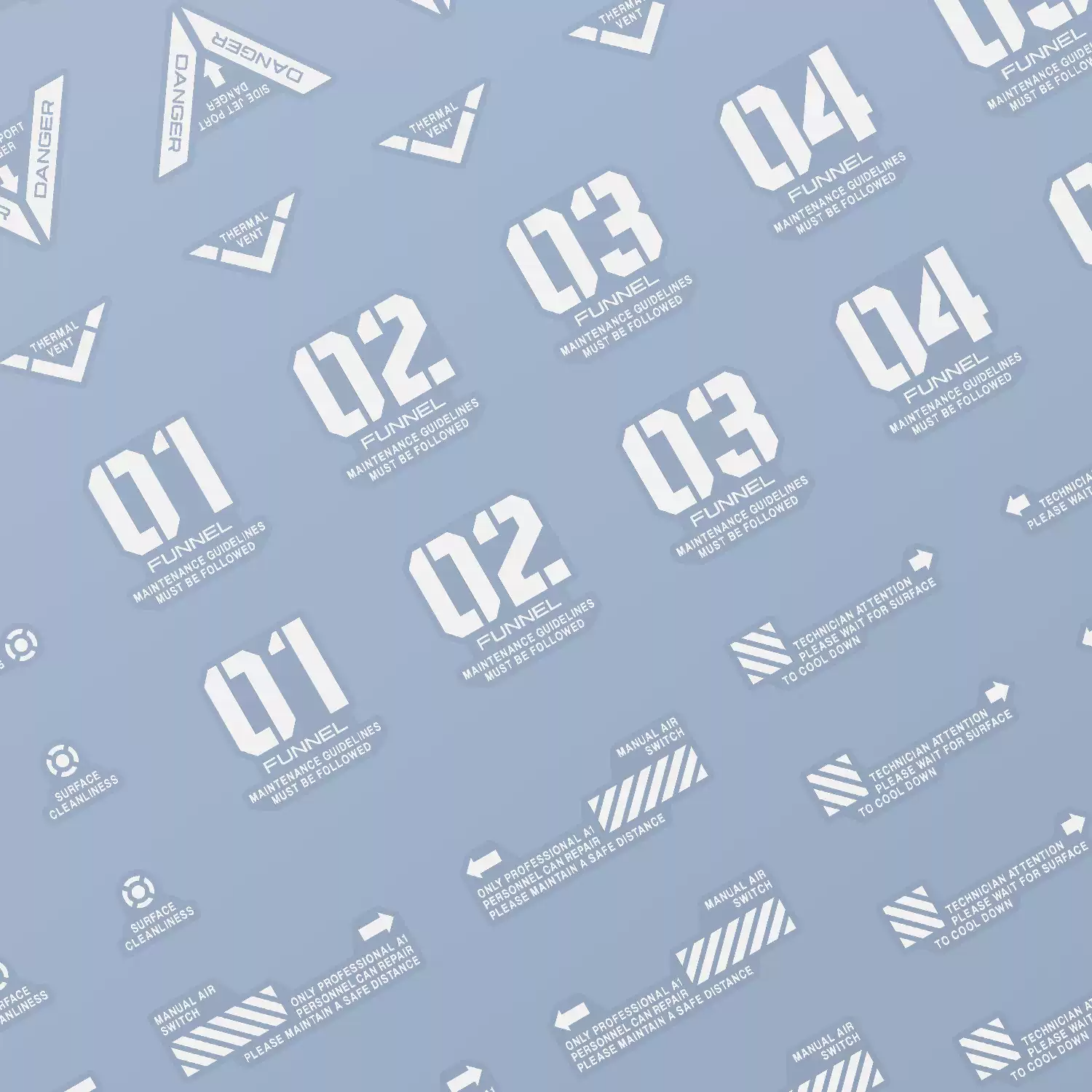 EVO Monster系列 1/100 高清通用水贴 T01 T02 单色 意大利生产