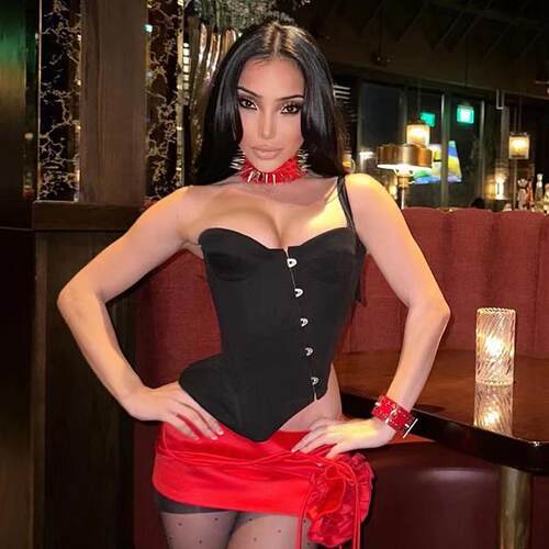 法式性感鱼骨胸衣抹胸吊带corset