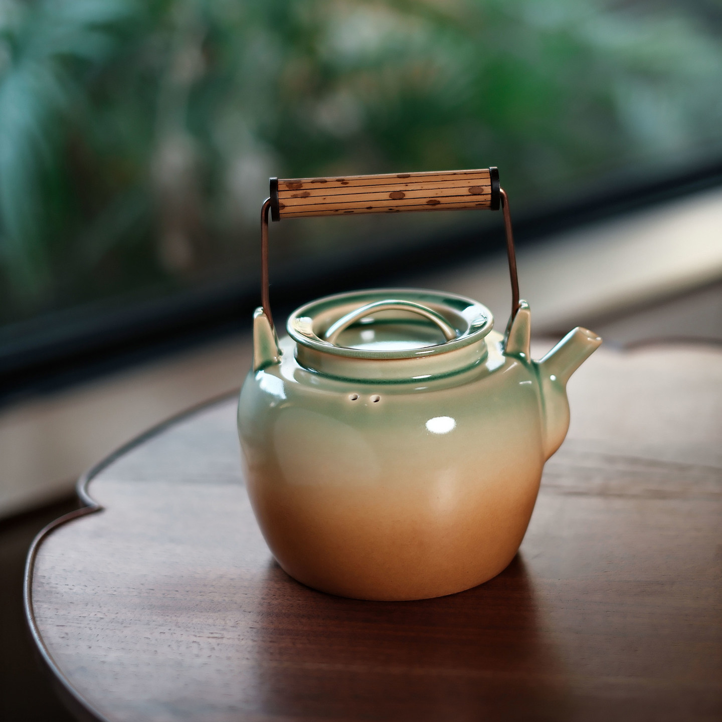 梵山堂碧落流金秋瞑提梁壶景德镇陶瓷茶具电陶炉煮茶烧水壶900ml