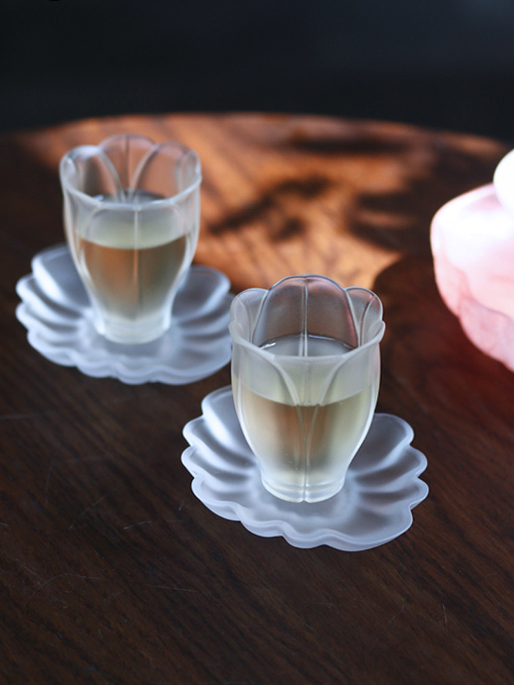 心缘堂琉璃茶器百合闻香杯茶杯主人杯公道杯茶道零配品茗杯单杯子