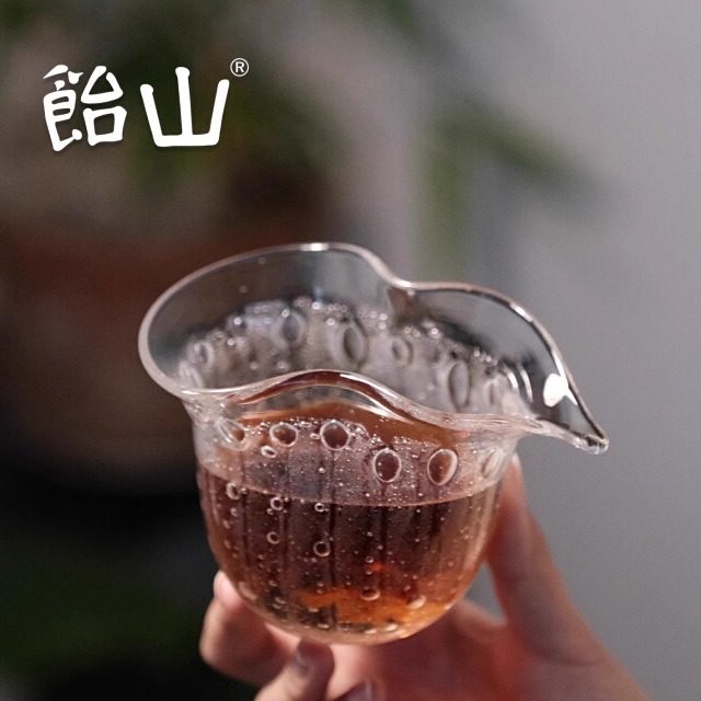 气泡福禄公道杯透色手工吹制高档功夫茶具匀杯日式分茶器