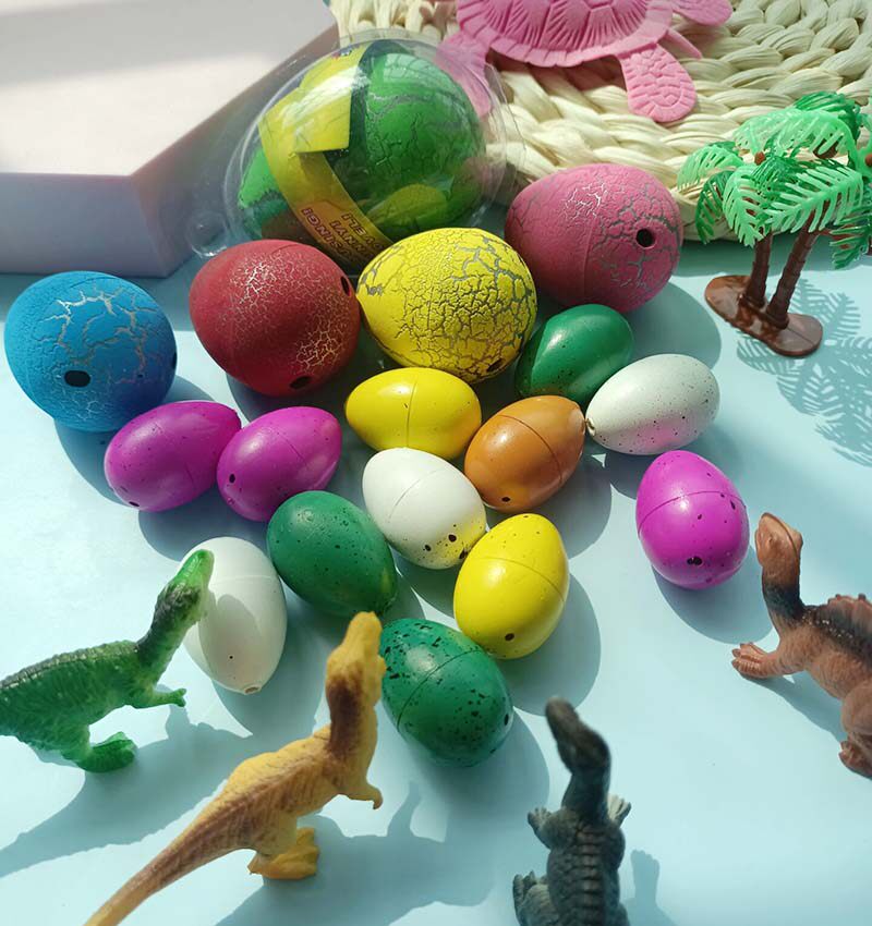 大号恐龙蛋泡打膨胀变形仿真动物孵化蛋儿童创意礼物霸王龙可水养