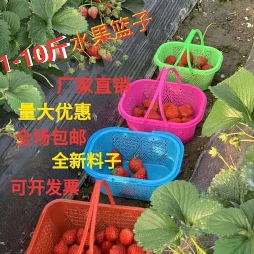 厂家直销塑料水果采摘篮手提杨梅篮提菜葡萄篮子草莓鸡蛋篮子 - 封面