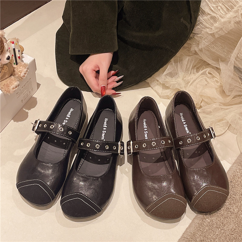 舒适平底玛丽珍鞋女2026春季新款学院风休闲百搭软底浅口单鞋,女鞋,浅口单鞋,淘宝优惠券,粉丝福利购,淘宝优惠卷