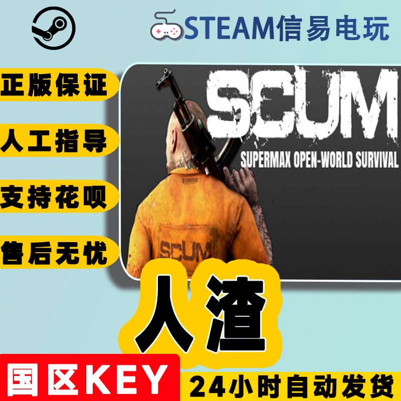 steam正版 人渣 SCUM 国区激活码 现货秒发 cdkey