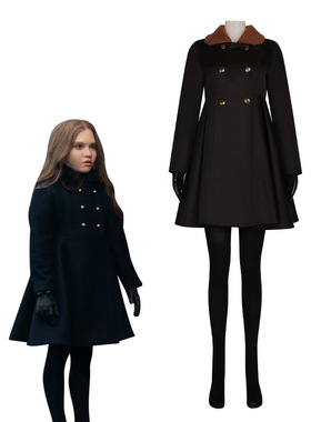 M3GAN/梅根新品cos服黑色毛领外套同款cosplay服女成人儿童款全套